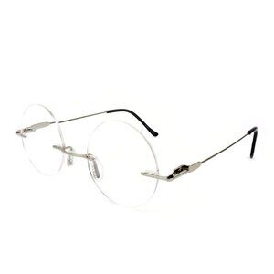 Lennon Style Rimless Round Reading Glasses Iconic Readers - Unisex